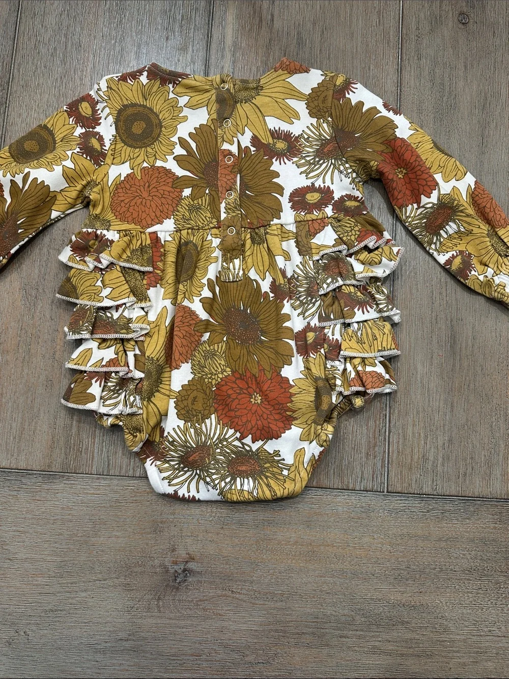 Kate Quinn Girls Sunflower Bubble Romper | Size 2T